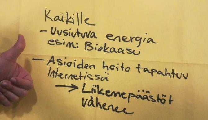Kirjoittakaa liinaan taho, jolle ilmastotekoa ehdotatte ja