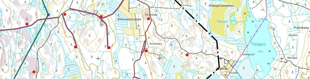 Hankealueen läheisyydessä sen eteläpuolella sijaitsee Pohjanmaan maakuntakaavaan merkitty virkistys-/matkailukohde Soldat. Se tarjoaa ravitsemis- ja kahvilatoimintaa sekä majoituspalveluja.