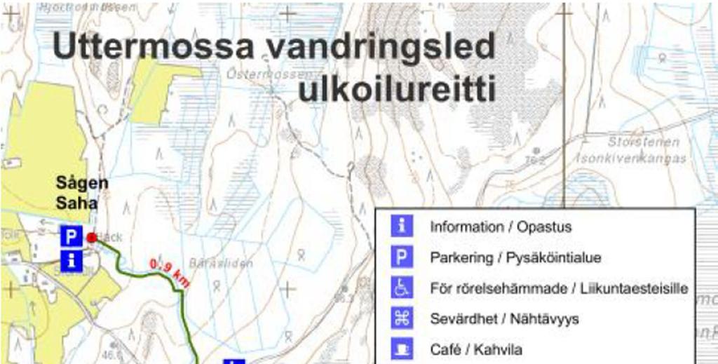 20 Kuva 8. Uttermossan ulkoilureitti.