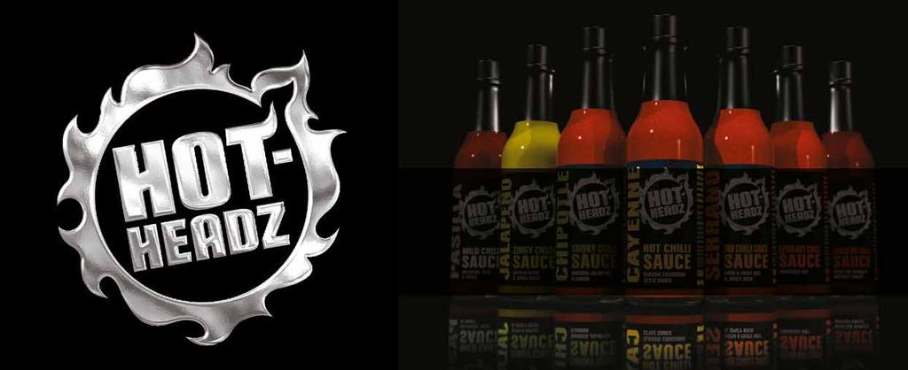 CHILIKASTIKKEET HOT HEADZ - ISO-BRITANNIAN SUOSITUIMMAT CHILIKASTIKKEET CAYENNE Hot-Headzin gourmet -sarjan cayennekastike. Kastike sisältää 32% cayennea.