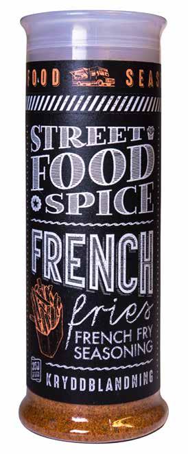 KRYDDHUSET STREET FOOD -MAUSTESEKOITUKSET STREET FOOD SPICE - CHICKEN CAJUN STREET FOOD SPICE -FRENCH FRIES STREET FOOD SPICE -TACO LIME PICANTE