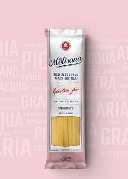 TÄYSJYVÄ FUSIL- LONI N 317 SPAGHETTI N 15 GLUTEENITON FUSILLI N 28 GLU- TEENITON GNOCCHI DI PATA- TE Kierremmäinen muoto on omiaan sitomaan kastiketta pastaan.