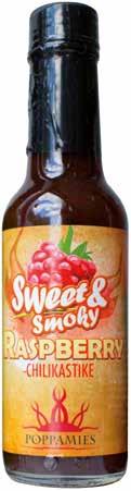 Koko: 150 ml / HoReCa Tulisuus: 1/10 SWEET & SMOKY RASPBERRY Makea, hieman savuinen ja miedosti tulinen