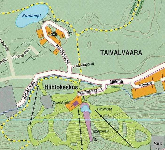 1 PERUS- JA TUNNISTETIEDOT 1.1 Kaava-alueen sijainti Kaava-alue sijaitsee Taivalkosken kunnassa, Taivalvaaran asemakaava-alueella, Kuulammentien varressa.