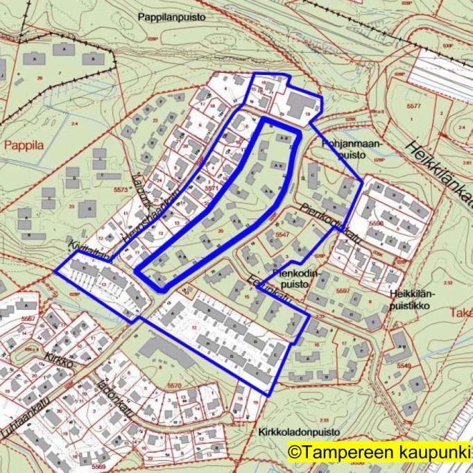 Dnro TRE: 9261/10.02.01/2012 Asemakaavan muutoksen osallistumis- ja arviointisuunnitelma 10.10.2013. PAPPILA-5571-20, LUHTAANKATU 11-23, ASUINTONTIN KERROSALAN LISÄÄMINEN, KAAVA NRO 8492.