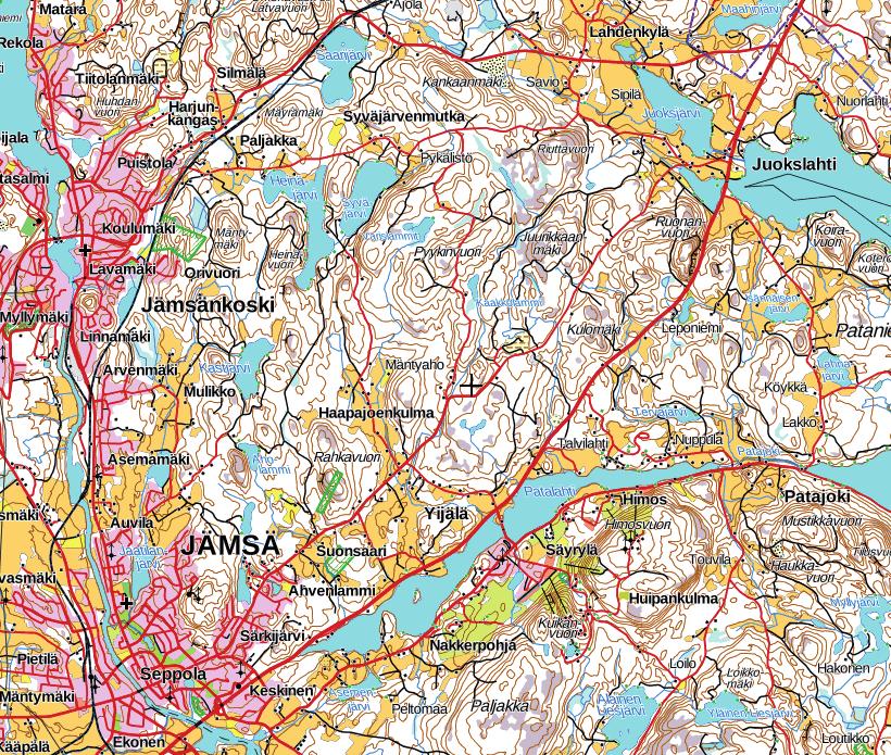 Saarijärven maja Tästä Jämsänkoskelle Jyväskylään Ajo-ohje