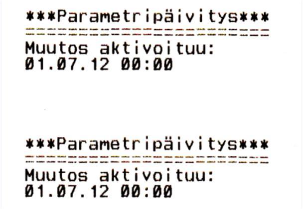 59 14.2 Taksimittarin kuluttajahintojen päivitystoiminto Taksiliikenteen kuluttajahinnat tarkastetaan ja säädetään Suomessa valtioneuvoston toimesta vuosittain.