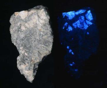 tummuuserot (esim. kalsiitti- ja wollastoniitti) Pintojen fluoresenssi-ilmiöt (esim.