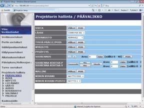 3. Verkonhallinta 3.1 Projektorin web-ohjaus (jatkuu) 3.1.10 Projektorin hallinta Alla olevassa taulukossa esitetyt kohdat voidaan suorittaa käyttämällä Projektorin hallinta -valikkoa.