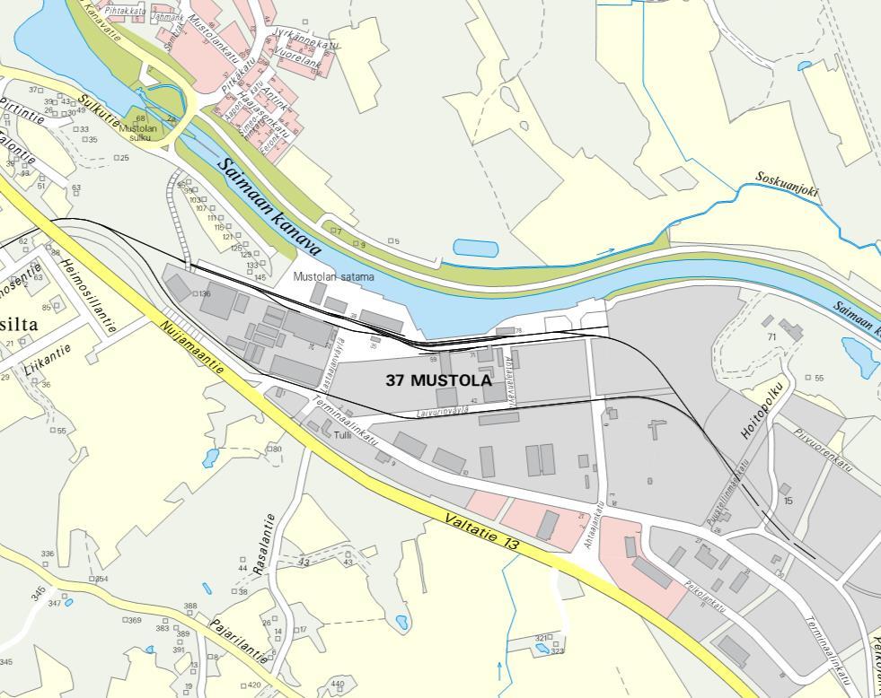 2/29 1.2 Kaava-alueen sijainti Asemakaavamuutos koskee Lappeenrannan Mustolassa sijaitsevia Disas Fish- ja Rajamarket -yritysten tontteja.