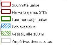 Saaren ja Levanto-Vasaraisennummen pohjavesialueet sijaitsevat suunnittelualueella.