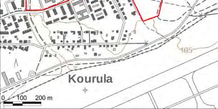 Kourulan liikekeskuksen alue (VE ) rajoittuu etelässä Katajakatuun, idässä Nurmelanraittiin, pohjoisessa Helsingintiehen ja lännessä Raitapuistoon.