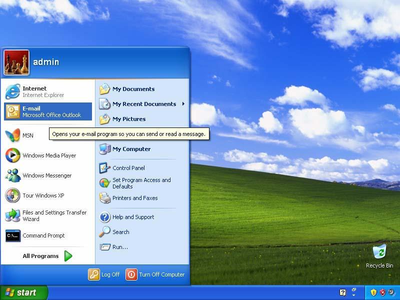 Office Outlook 2007 ensikäynnistys Avaa