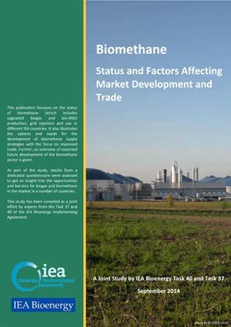 biofertiliser Task 37 addresses the whole biogas production chain from feedstock collection and
