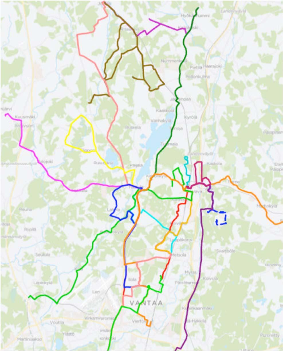 2. Linjastosuunnitelma Tavoitteina mm.