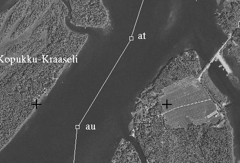 at Taitepiste Brytningspunkt Byggt år Gränskarta nr 45 uom. / Anmärk.