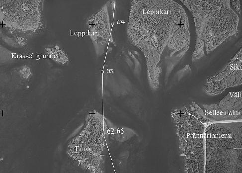 ax Taitepiste Brytningspunkt Byggt år Gränskarta nr 45 uom. / Anmärk.