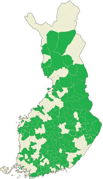 Tavoite 1 = Neuvokas perhe menetelmä käytössä koko Suomessa Neuvokas perhe kunnat