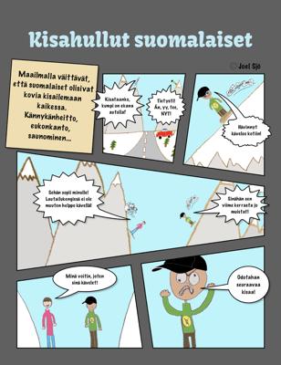 Sarjakuvasatoa Juhannus-koulukerralta Sarjakuva "Jussin