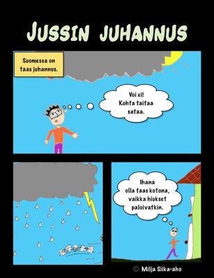 (Joel Sjö) Juhannusperinne ja sarjakuvat olivat koulun teemana