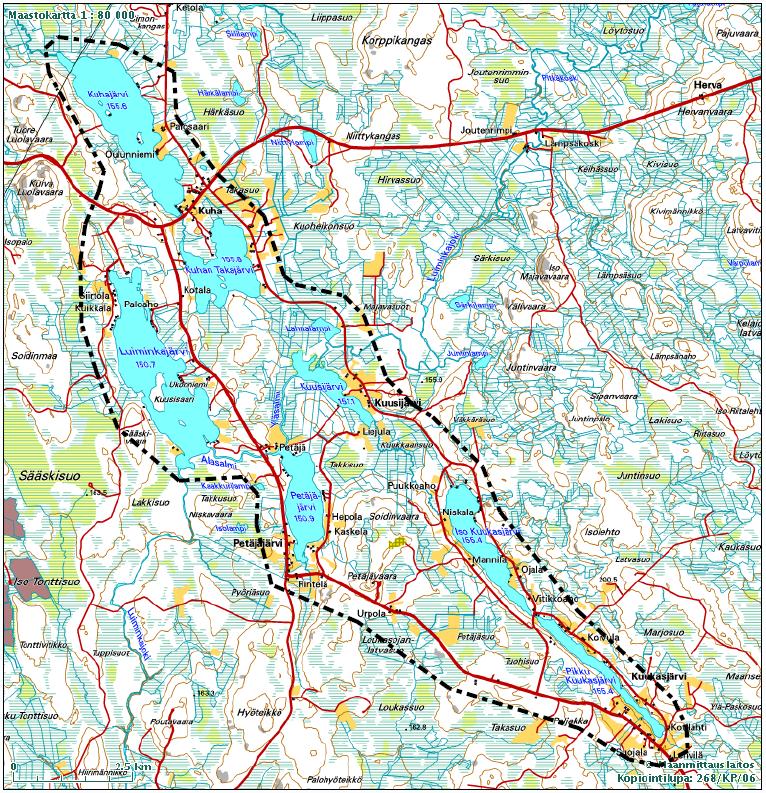 PÖYRY ENVIRONMENT OY Sivu 8 (39) Kuva: Suunnittelualueen rajaus 2 LÄHTÖKOHDAT 2.