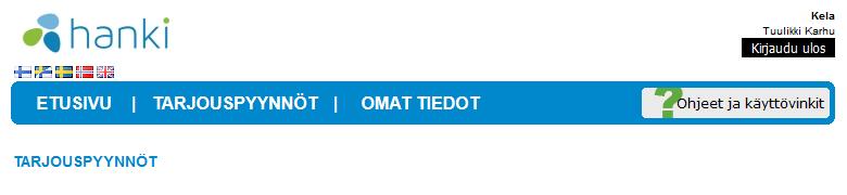 Tulevasta tarjouskilpailusta Annettu tarjoajille tiedote Terapiatarjouskilpailusta osoitteessa www.kela.fi/hankinnat Terapiapalveluista hankitaan osa suomeksi ja ruotsiksi ja osa vain suomeksi.