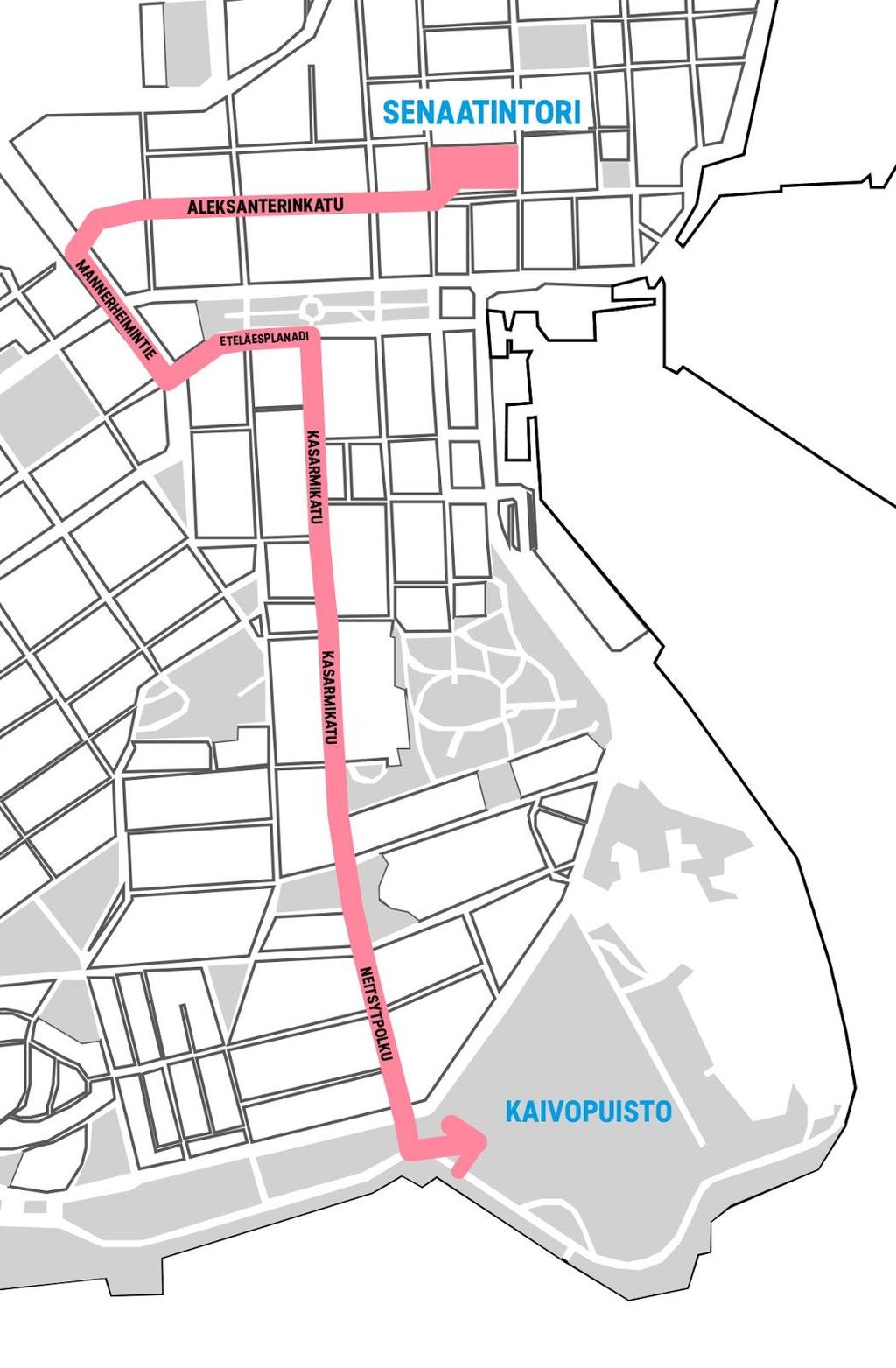 Ilmoittautuminen ja järjestäytyminen Saapukaa Senaatintorille klo 12.