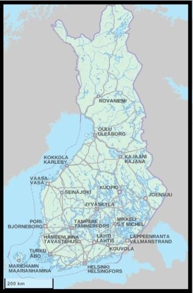 Jyväskylä sijaitsee noin 20 km tieleikkaukselta pohjoiseen. Kuva 1. Suolikon sijainti kartalla (sisältää Maanmittauslaitoksen Maastotietokannan aineistoa 04/2016).