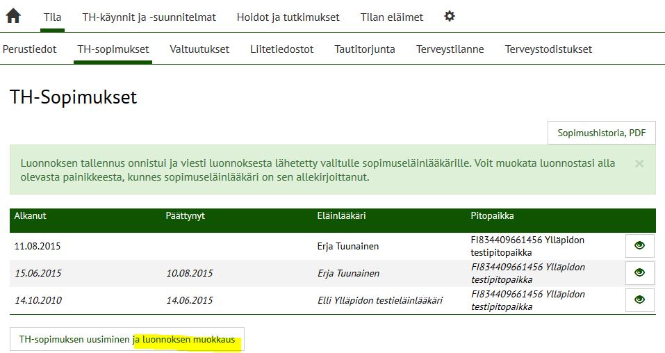 Tallenna lopuksi luonnos järjestelmään Tallenna luonnos -painikkeella.