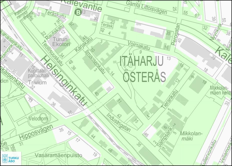 KOHDE Kohde sijaitsee Turun kaupungin Itäharjun