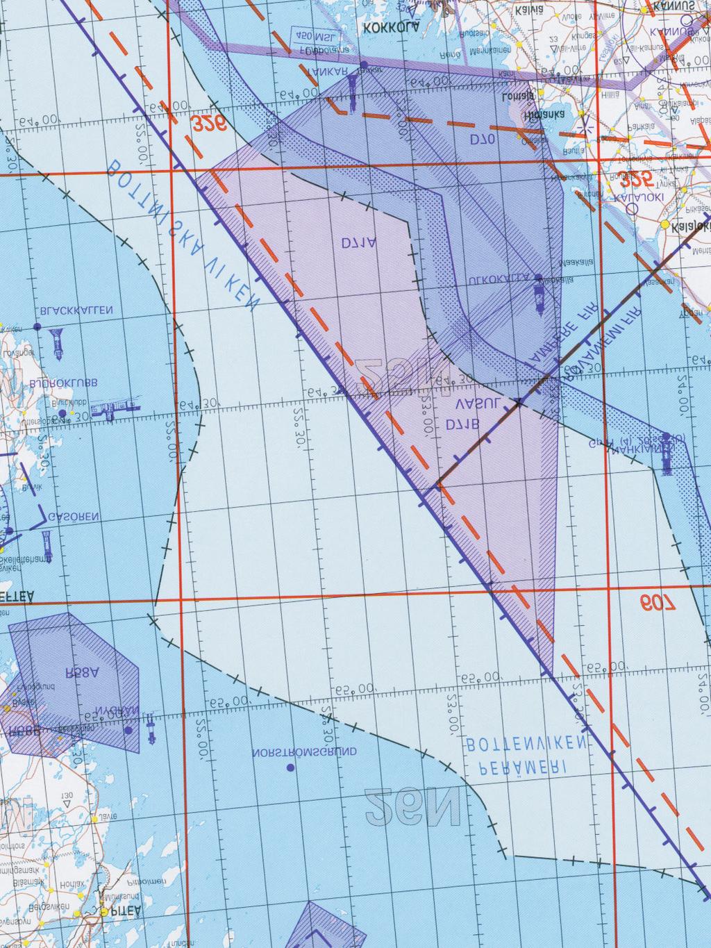 8 TEMPORARILY DANGER AREA 651000 233000 644800 215200 Altitude 35 000 m 22 November 1200 to 23 November 0400, LT 23 November