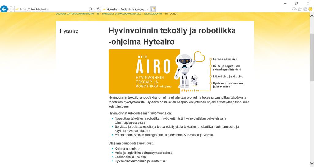 Robotiikka tulee -