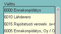 Järjestys: 115 Ilmoitus, jonka kentät näytetään alla: Saajakohtainen erittely