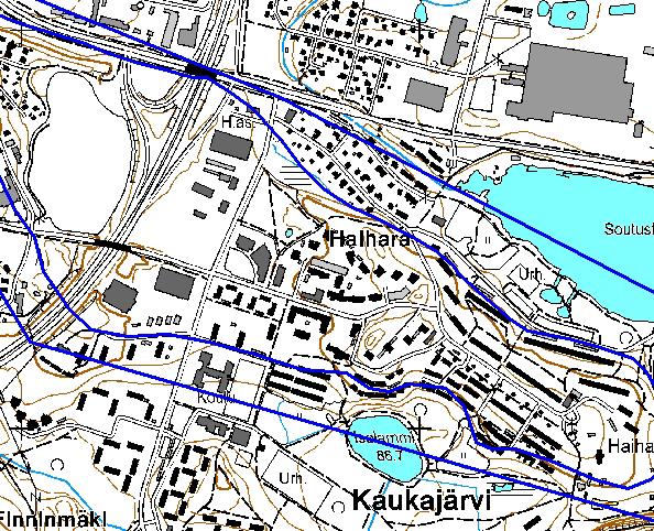 Keskisenkatu 7, kaavavaiheen hulevesiselvitys 4 (7) 30.4.2013 1.4 Pohjavesiolosuhteet Kohdealue sijaitsee vedenhankintaa varten tärkeällä Aakkulanharjun (0483701) I- luokan pohjavesialueella.