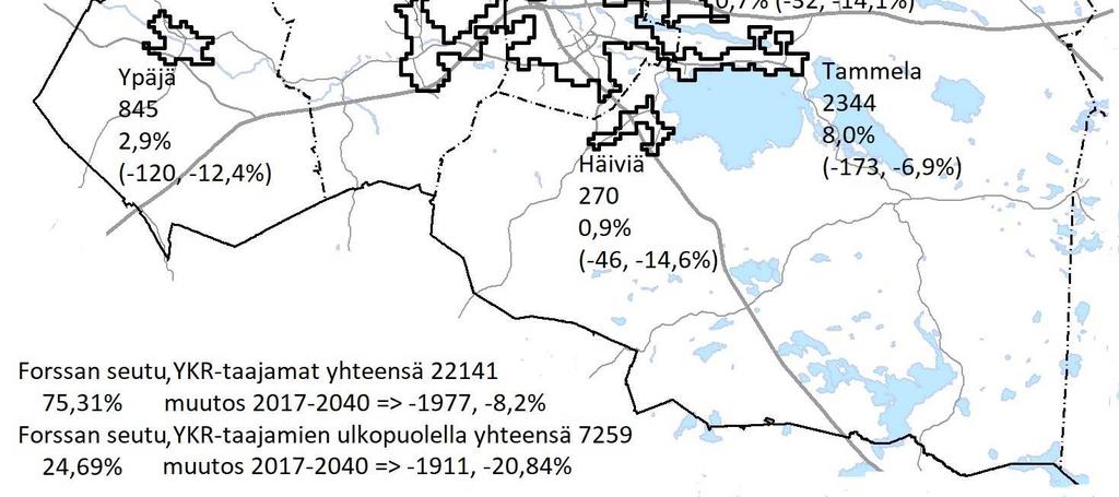 17 3.4.3 Asuntorakentamisen tarve Rakennetarkasteluun liittyy Hämeen liitossa laadittu väestösuunnitteeseen 2018-2040 perustuva asuntorakentamisen kaupunkiseutukohtainen tarvearvio vuosille 2018-2040.