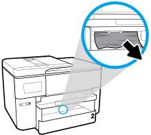 2. Tarkista syöttölokeron paikka tulostimessa. Poista paperitukos aukon sisältä. 3. Aseta Lokero 1 takaisin tulostimeen.