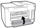 4. Paina kumpaakin paperipolun kannen painiketta ja vedä kansi kokonaan irti tulostimesta. 5. Poista jumiutuneet paperit. 6.