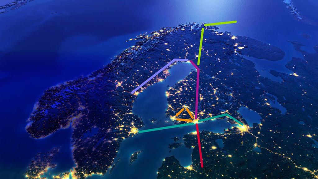 Suomesta solmukohta Jäämeren rata ja arktiset tietoliikenneyhteydet Aasiaan TEN-T-ydinverkon kehittäminen TEN-T-ydinverkon jatko Perämeren ympäri