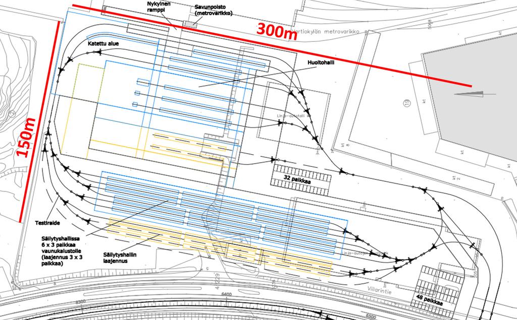 liikennettä ja vähentäisi turhaa siirtymäajoa. Kaksi varikkoa tarvitaan joka tapauksessa tilanteessa, jossa raitiotie päädytään toteuttamaan Tikkurilaan päättyvinä erillisinä linjauksina.