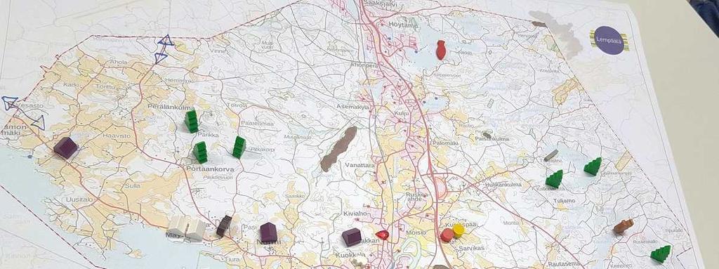 Tulevaisuusvaliokunnan työpaja ulkona luonnon merkitys ymmärrettävä luontoyhteys ja maalaismaisemat Lempäälän valttikortteja lähiliikunta-alueet Birgitan polku laavuineen merkittävä saavutettavuus