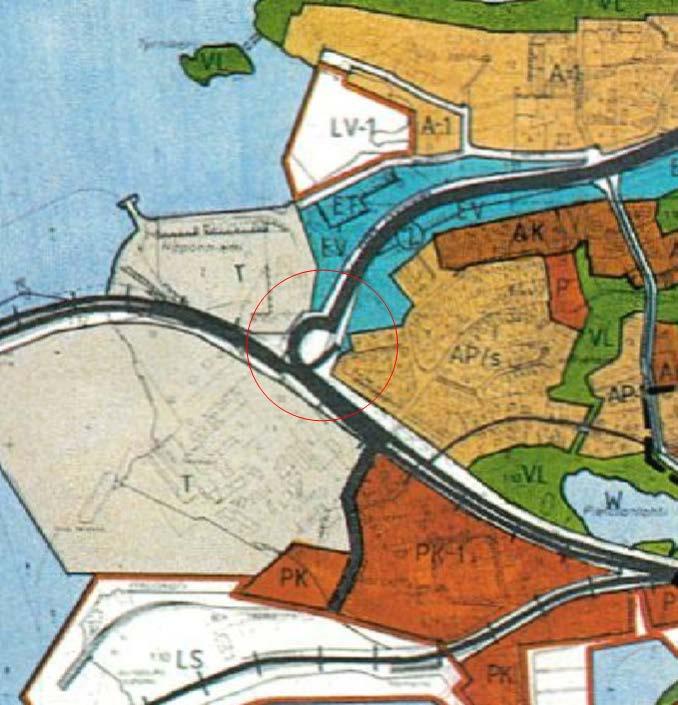 VI kaupunginosan katu- ja liikennealue, kaavaselostus Uudenkaupungin kaupunki, Kaupunkisuunnittelu Sivu 7 / 12 Yleiskaava Keskeisen alueen