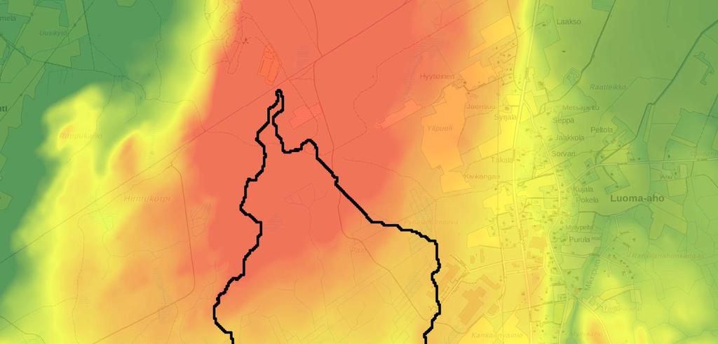 2 Ojajärven valuma-alueen pinta-ala on tällä hetkellä noin 5,9 km 2 (SYKE:n Value-työkalu). Järven pinta-ala on noin 134 hehtaaria ja rantaviivalla pituutta noin 10 km.