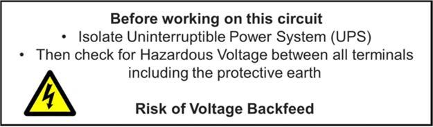 IEC 62040-1:2008 Backfeed protection Ulkoinen suojaus vaatii moottoriohjatun katkaisijan tai kontaktorin asennusta syöttävään keskukseen Tämä lisää UPS-järjestelmän kustannusta työn, materiaalin ja