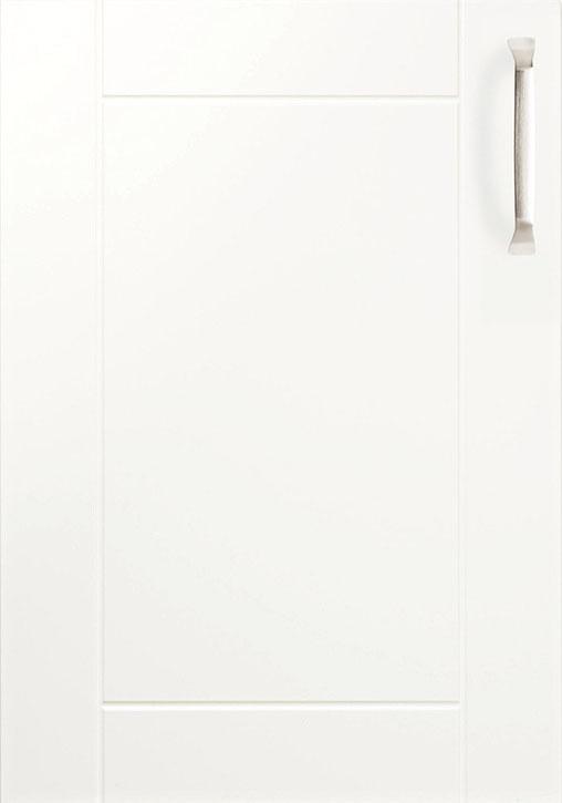 vaalea harmaa/ljusgrå DI28M Kosketus Suorareunainen maalattu MDF-ovi, vahvuus 16 mm.