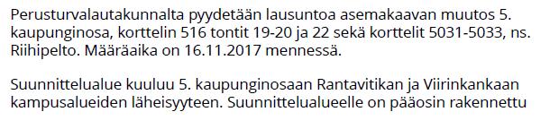 Lausunnot