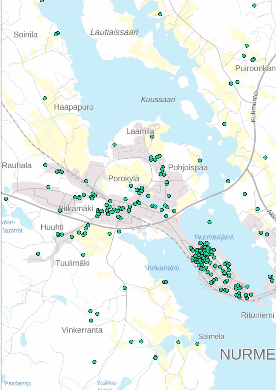 POROKYLÄ - Nurmeksen kirkonkylän keskukseksi 1800-luvun alussa (Vanhakylä) - Maakaupan vapautuminen 1800-luvun puolivälissä -> kasvua, mm.