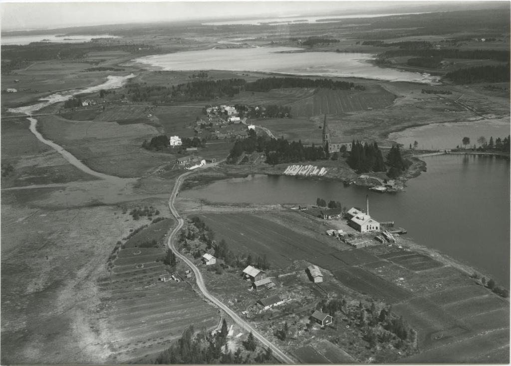 Pohjois-Karjalan kirkonkylien keskustoja ennen toista maailmansotaa