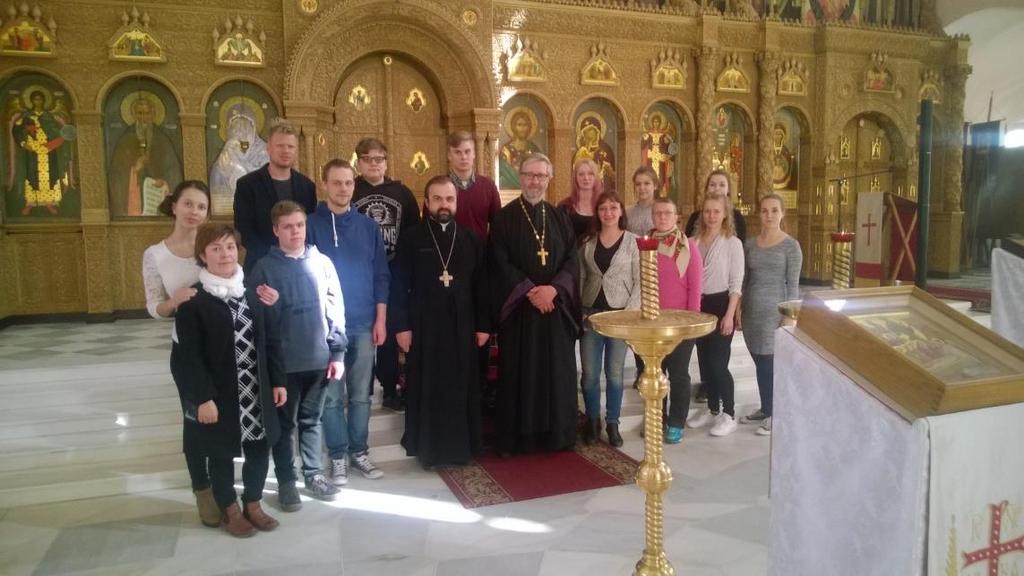 Nuorten kuorolaisten matka Pietariin toukokuussa 2017. Nuoret olivat vieraana Feodorovin Jumalanäidin ikonin katedraalin ystäväseurakunnassa.