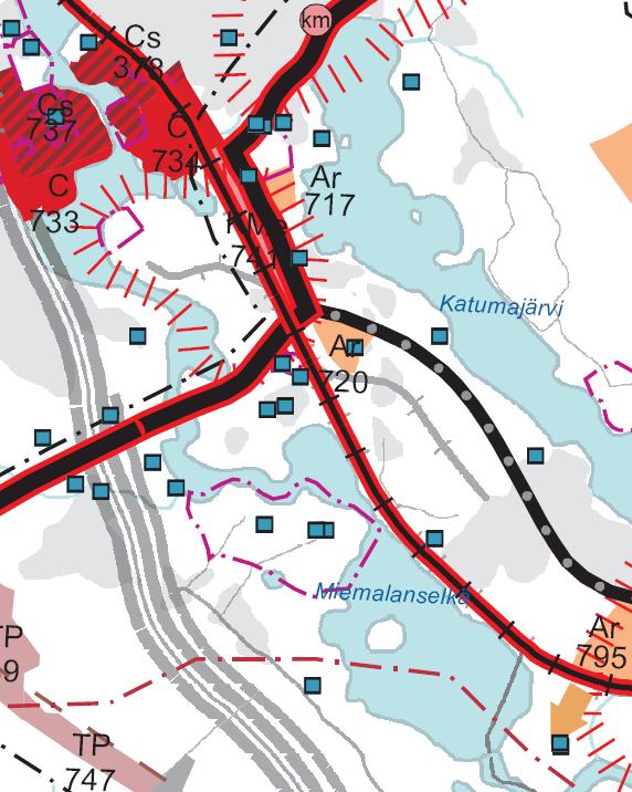 luonto- ja kulttuuriympäristöinä erityiset aluekokonaisuudet Kaava-alueella tai sen vaikutusalueella ei sijaitse valtakunnallisesti merkittävää ympäristöä tai alueidenkäyttöä. 2.8.