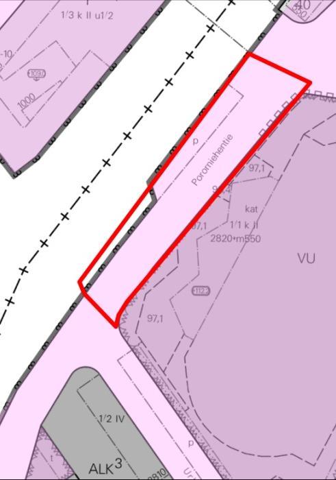 12. Railon viereinen alue, osayleiskaavan mukaisesti, 2020 Perustiedot: Asuinkerrostalojen korttelialue.